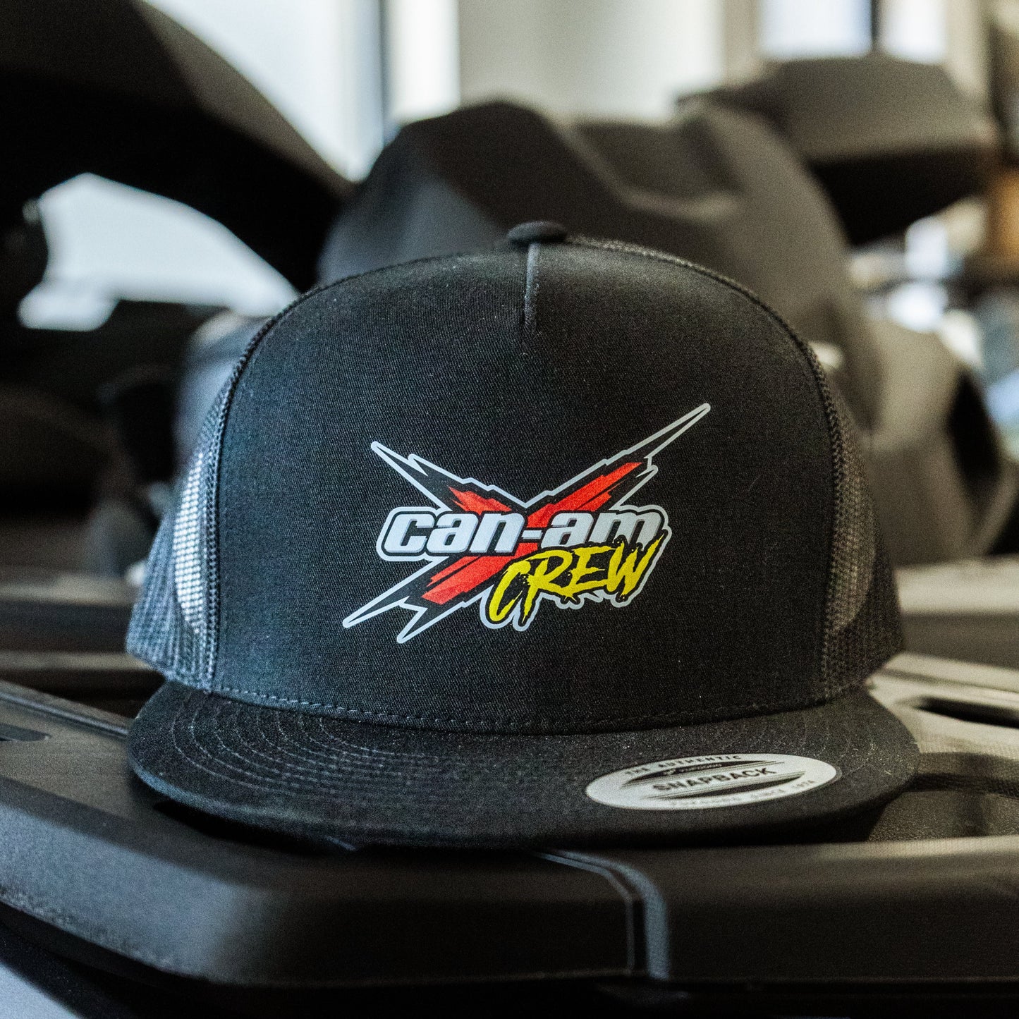 CAN-AM CREW FLAT BRIM X LOGO