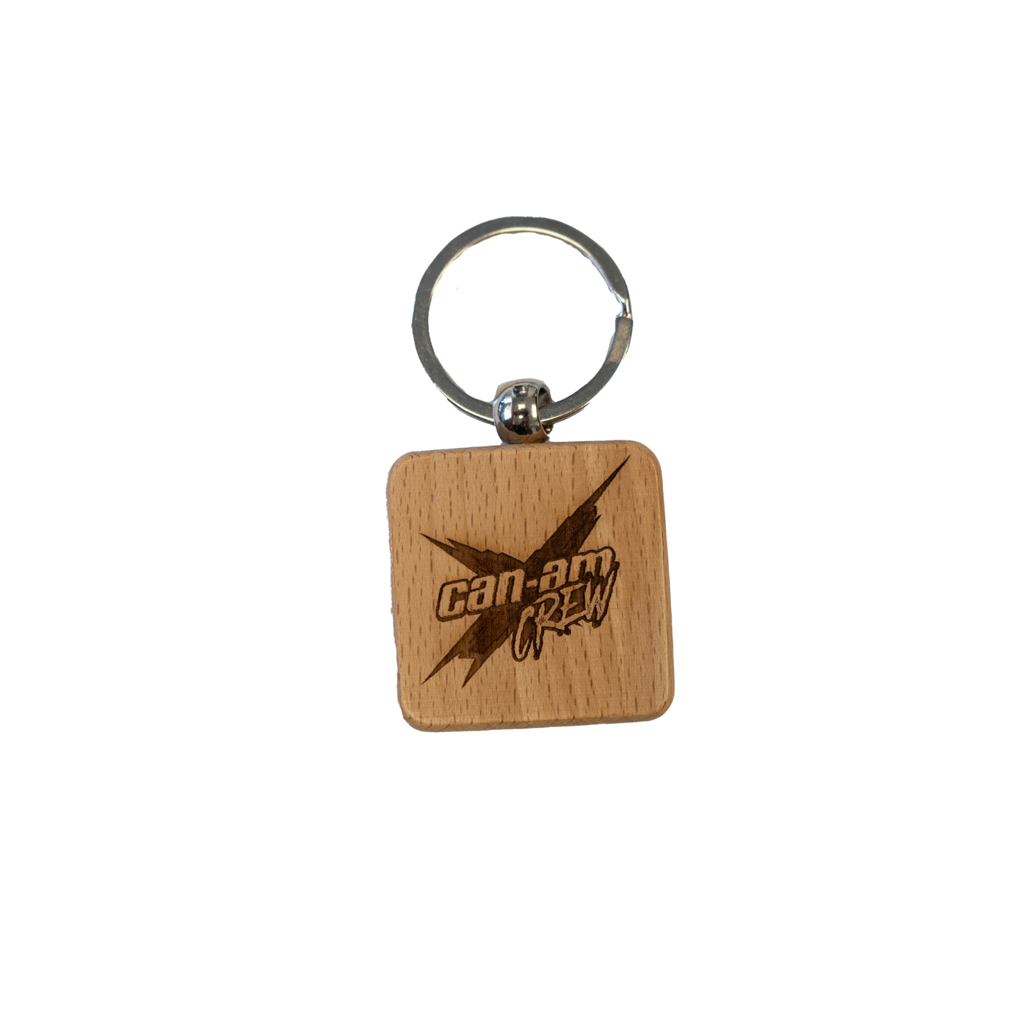 Can-Am Crew Wood Keychain
