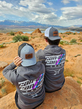 Load image into Gallery viewer, Can-Am Crew Hoodie - Charcoal (Purple/Blue)