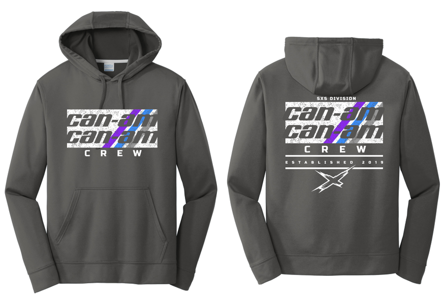 Can-Am Crew Hoodie - Charcoal (Purple/Blue)