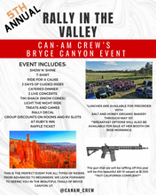 Load image into Gallery viewer, ADULT Rally in the Valley Registration | June 5-9, 2024 | Bryce Canyon, UT