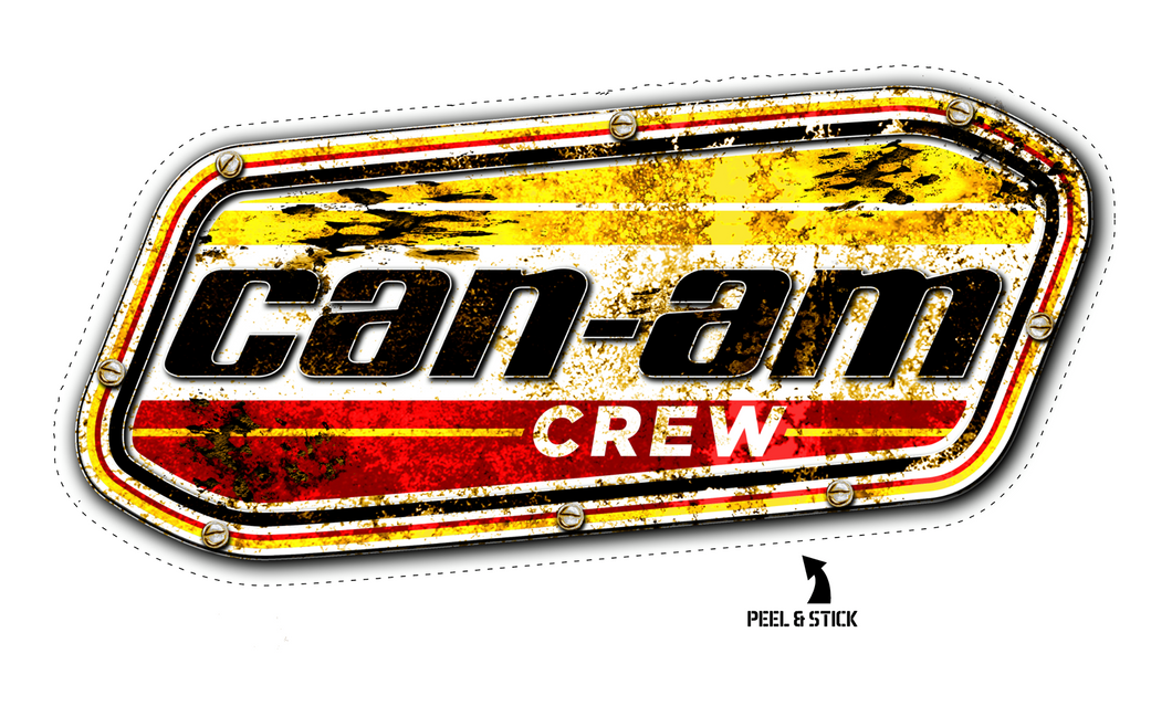 Can-Am Crew Garage Design Vinyl Decal